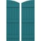 Ekena Millwork Americraft 5-Board (3 Batten) Wood Joined Board-n-Batten Shutters w/Ellipt Top, ARW401BE518X77ANH, PR ARW401BE518X77ANH - alternate 1